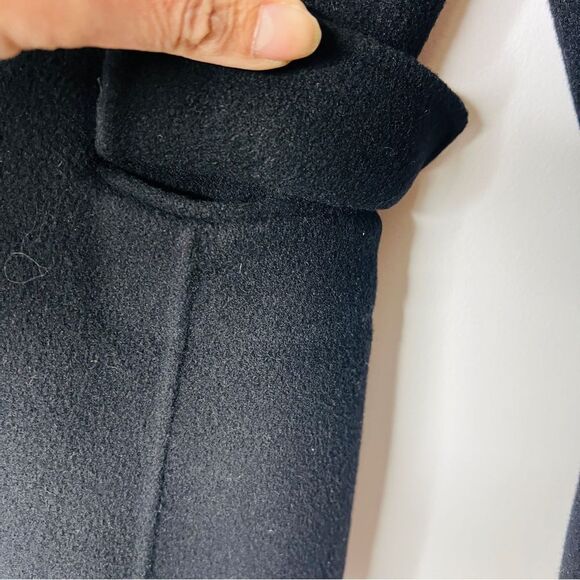 New Kang & Lee Black Wool one button Women's fitted Blazer Sz S with pockets - Picture 8 of 11